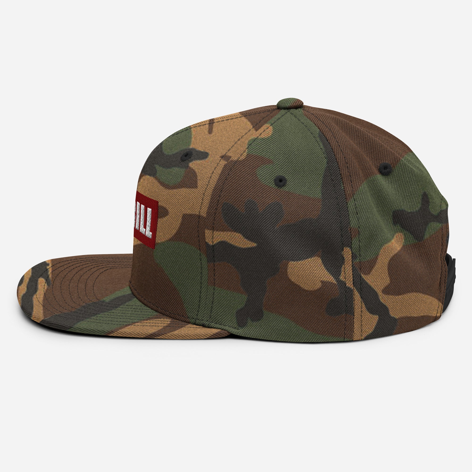 Mandrill Red Logo Camo Snapback Hat